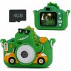 Xrec X2 48MP digitální fotoaparát 1080p pro děti 5x MP3 hry + 4GB karta / XREC X2 / Dinosauří zelená