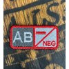 Nášivka krvná skupina AB- NEG