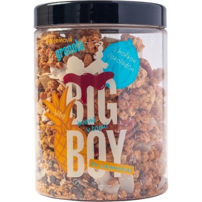 BIG BOY® BIG BOY Proteínová granola s horkou čokoládou, 360 g, by @kamilasikol