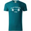 Silný ročník - Letopočet 1976 - Tričko z organickej bavlny - XL ( Petrolejová )