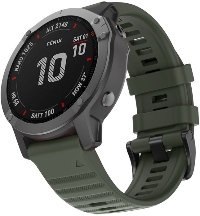 VSETKONAMOBIL SILICONE Remienok Garmin Fenix 7 / Epix 2 2. generácia zelený 39287