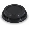 Wimex Viečko na pohár vypuklé Ø73mm čierne 100ks Variant: 1000ks