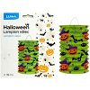 LUMA Halloween papierový lampión - valec, priemer 15cm, motív netopier