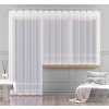 Záclona žakárová alebo záclonový komplet, Madison metráž, biela 120 cm
