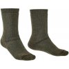 Bridgedale Explorer HW MP Boot olive trekové ponožky velmi teplé Merino vlna