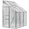 DEMA Hliníkový skleník Antwerpen, 193x127x218 cm, 4 mm