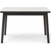 Čiernobiely rozkladací jedálenský stôl v dubovom dekore Hammel Single, 120 x 80 cm