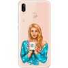 Odolné silikónové puzdro iSaprio - Coffe Now - Redhead - Huawei P20 Lite