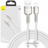 USB kábel pre Lightning Baseus Cafule, 2,4A, 2m (biely)
