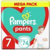 PAMPERS Pants Nohavičky plienkové jednorazové 7 (17 kg+) 74 ks - MEGA PACK