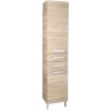 Aqualine VEGA Skrinka vysoká s košom 40x184x31cm, dub platin