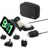 Belkin BOOST CHARGE™ PRE Qi2 3v1 Bezdrôtová skladacia cestovná podložka pre iPhone/Apple Watch/AirPods, čierna + adaptéry