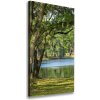 Vertikálny foto obraz na plátne Jazero v parku 50x100 cm