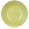 BANQUET Talíř keramický hluboký AMANDE 21 cm světle zelený lesk