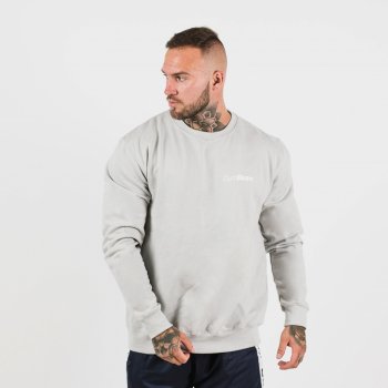 GymBeam Pánska Mikina Basic Jumper - Grey