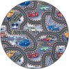 Najkoberce Play Race Track sivý / viacfarebný kruh 200 cm kruh