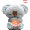 Usínáčik - koala uspávacia plyšová so svetlom a melódiami šedá