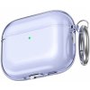 AhaStyle transparentný kryt s karabínkou pre AirPods Pro 3 - fialový - možnosť vrátiť tovar ZADARMO do 30tich dní