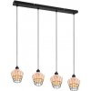 Trio R31264036 závesný luster Borka 4x40W | E27