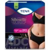 TENA Silhouette Plus Low Waist Black L čierne dámske naťahovacie inkontinenčné nohavičky 1x10 ks