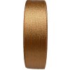 STUHA a. s. Dobruška Atlasová stuha 24 mm 108742 karamelová se zlatou třpytkou 20 m