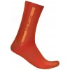 Castelli Linea Logo 15 sock, Paprika/ Mango mojito Veľkosť: 44 - 47 Veľmi priedušné a pohodlné cyklo ponožky