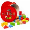Bigjigs Toys Drevené kocky a vkladačka vo vedierku