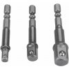 Extol Craft 32600 | Sada rázových adaptérů 1/4″ na 1/4″ - 3/8″ - 1/2″ - 3 dílná