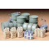 Tamiya German fuel drums - sudy 1/35