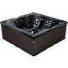 Lovia vířivá vaňa pre 5 osob 220x220x88 cm - L501 Opláštění: Gold Brown, Barva akrylátu: Midnight Opal