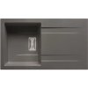 Pyramis Granitový drez s odkvapkávačom Kartesio 1B 1D, iron grey, 86 x 50 cm