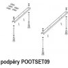 RIHO podporné nohy pre vane, POOTSET09