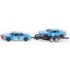 Siku Super 2565 Dodge Charger se závodním autem na vleku