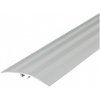 Oblý prechodový profil AL CEZAR - 47 x 5 x 930 mm - Samolepiaco-narážací - LW475w1 - Elox striebro - 9350109