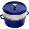 Staub Cocotte okrúhly hrniec s parnou vložkou, 26 cm/5,2 l modrý, 1133891