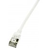 LogiLink CQ9061S RJ45 sieťové káble, prepojovacie káble CAT 6A U/FTP 3.00 m biela extrémne tenký, samozhášavý, flexibilný, fóliové tienenie, bez halogénov, s; CQ9061S