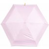 Skladací mini dáždnik s pevným puzdrom - púdrová