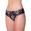 Julimex Nohavičky Lingerie Tanga pánty Čierna