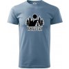 Apalucha chalupa - Klasické pánske tričko vyššej gramáže - XL ( Denim )