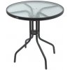 Cattara TERST 70cm / Stôl záhradný okrúhly / tvrdené sklo (13489)