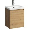 Laufen Lani - skrinka pod umývadlo 45 cm s 1 dvierkami a závesmi vľavo, divoký dub