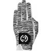 Duca del Cosma Designer Pro Zebra Womens Golf Glove Ľavá biela/čierna M