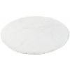 Wilsondo Biely okrúhly shaggy koberec Rabbit 100 cm