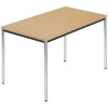 Obdĺžnikový stôl, kruhová rúrka pochrómovaná ,š x h 1200 x 800 mm