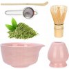 Sada na MATCHA 5v1 keramická MISKA metlička lyžička na čaj MATCHA
