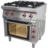 Kromet Plynový sporák s elektrickou rúrou | 700.KG-4/PE-1T