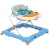 Baby Mix Detské chodítko s volantom a silikónovými kolieskami modro-biele