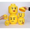 Úložný box ve tvaru hlavy minifigurky, Happy Boy, malý, LEGO 40310802