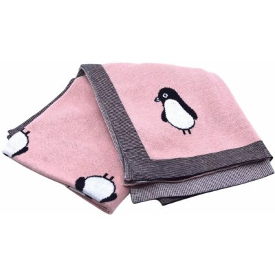 Orient House Detská deka Tučniak ružová