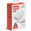 ColorWay AC nabíjačka 2xUSB Quick Charge 3.0 (36W) biela, (CW-CHS017Q-WT)